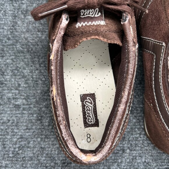 Vans Dabney Shoes Women's Size 8 Brown Suede Corduroy Low Lace Y2K Retro Sneaker - Picture 13 of 16